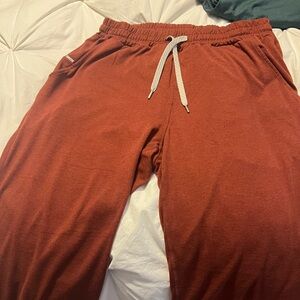 Vuori Rust Red Joggers